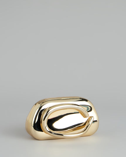 Finishing Touches Metallic Clutch Bag