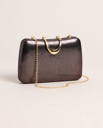 Shimmer Hour Box Clutch