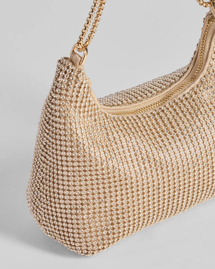 Glamour Girlie Rhinestone Mesh Shoulder Bag
