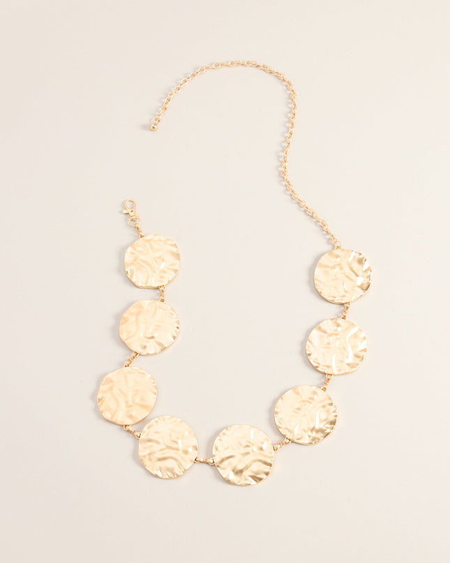 Sculpted Shine Disc Chain Belt