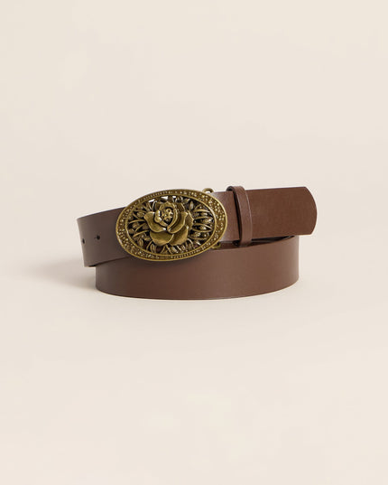 Rose Rodeo Vintage Floral Buckle Belt