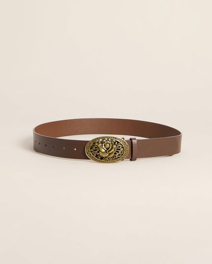 Rose Rodeo Vintage Floral Buckle Belt
