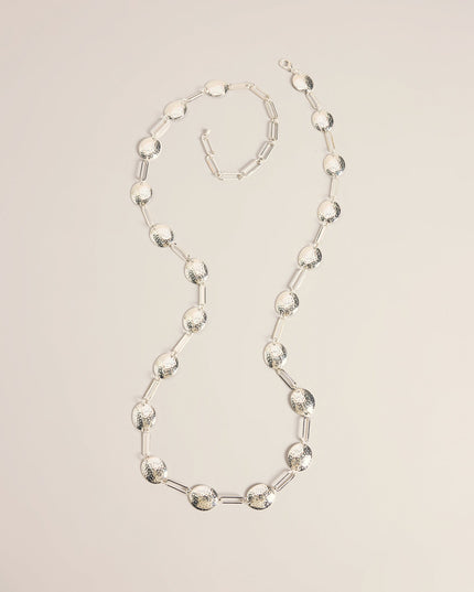 Linked Up Hammered Disc Chain Belt