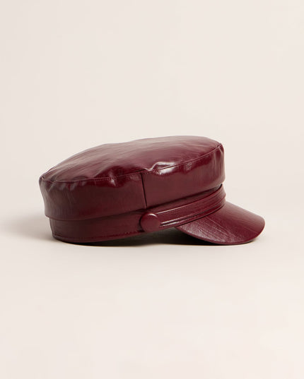 Everyday Edge Faux Leather Cabby Hat