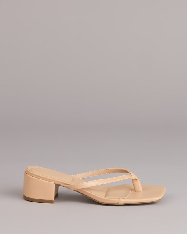 Easy Chic Thong Block Heels