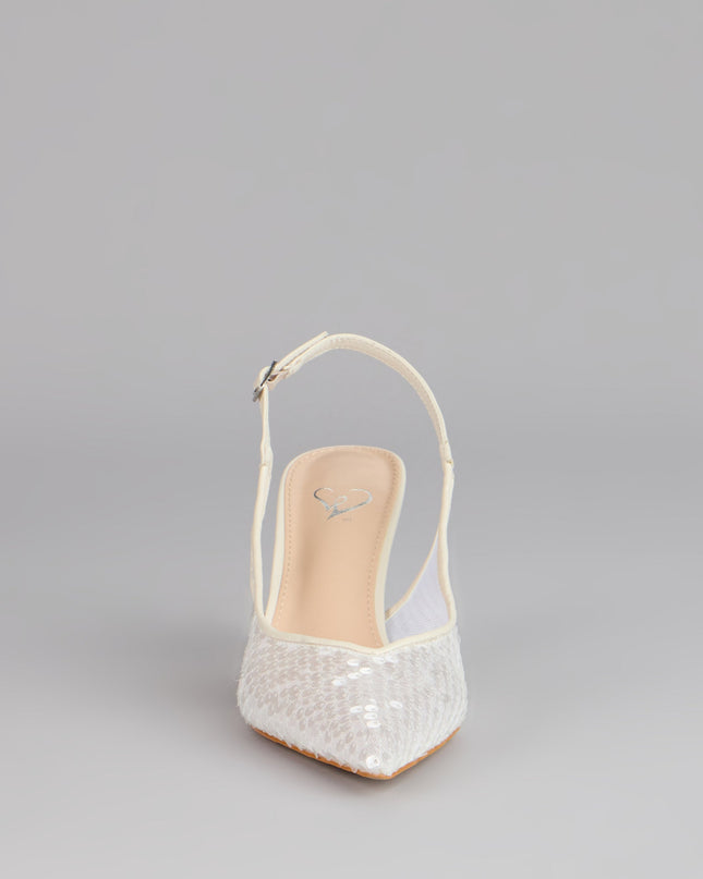 Shimmer Point Slingback Pumps