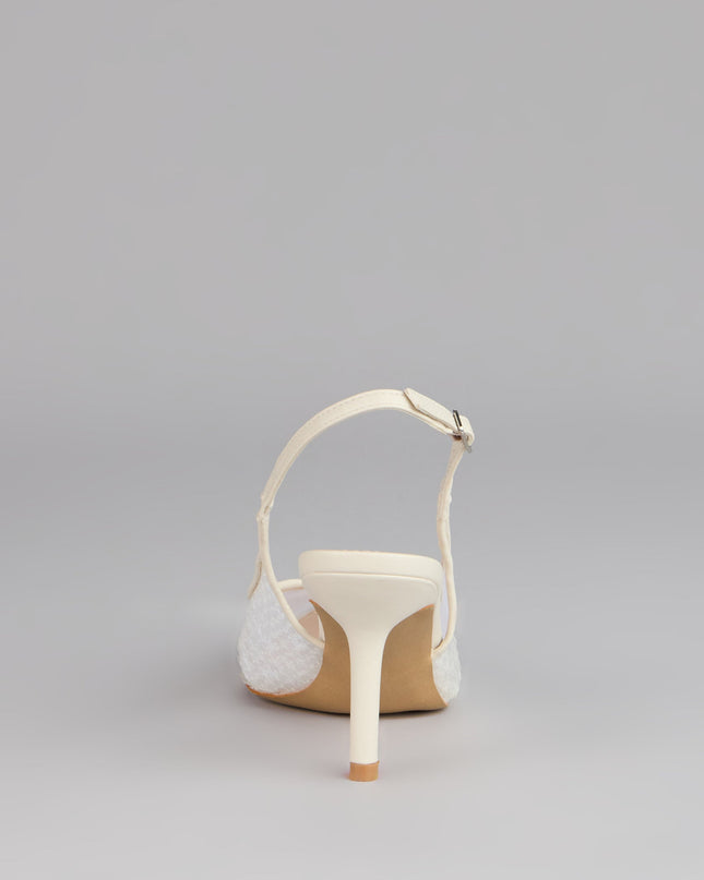 Shimmer Point Slingback Pumps