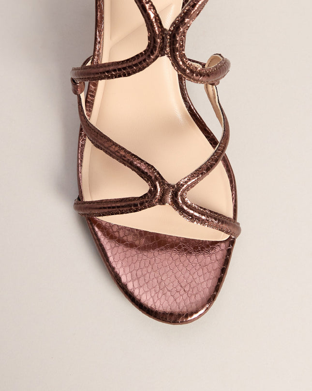 Made You Look Snake Block Heels