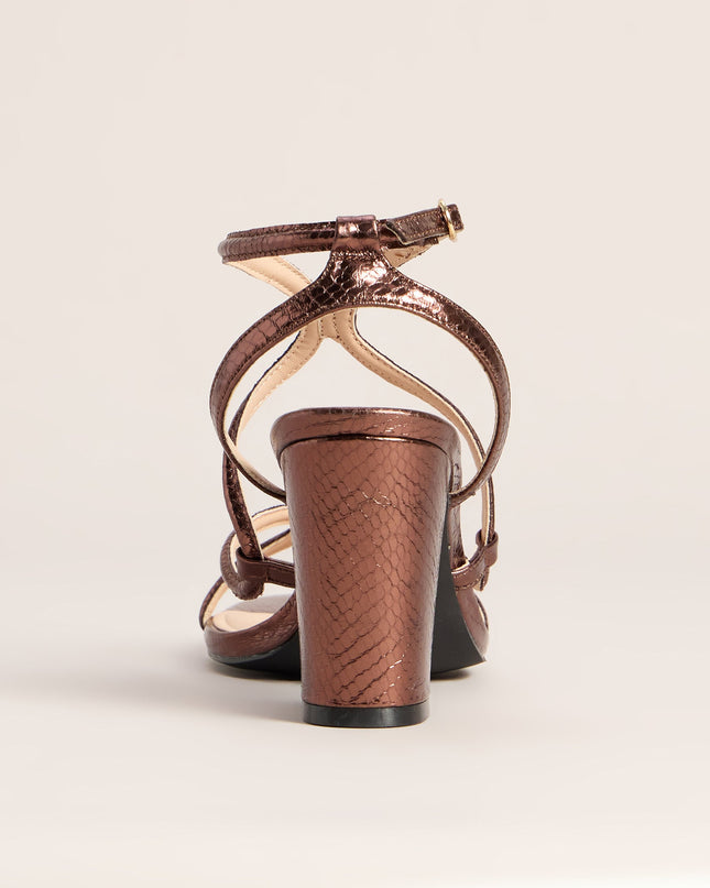 Made You Look Snake Block Heels