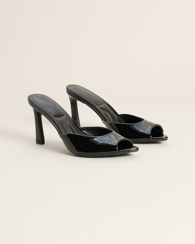 Picture Perfect Faux Leather Mules