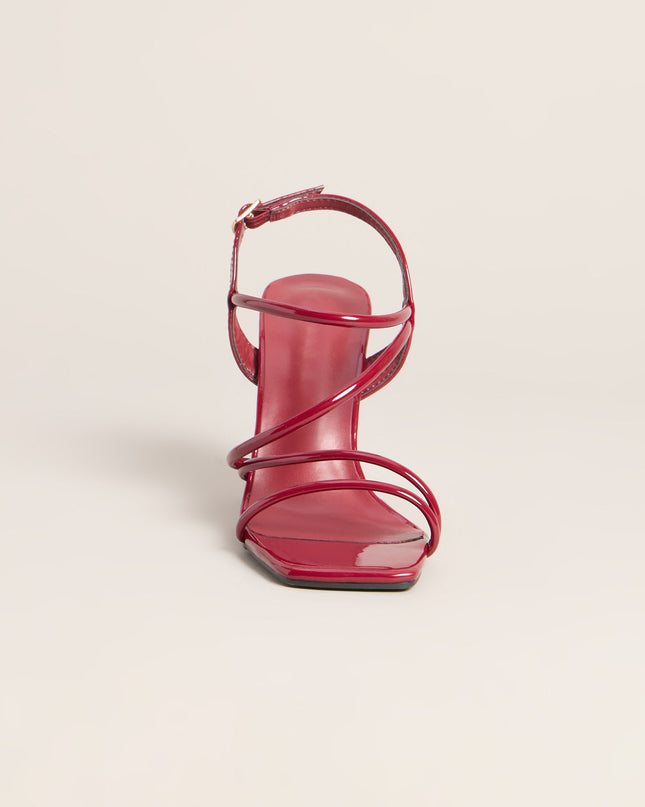 Too Tempting Patent Strappy Heels