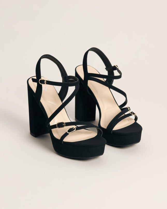 Soft Glam Steps Platform Block Heels