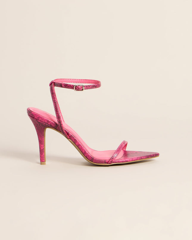 Plans Got Hotter Snake Print Stiletto Heels