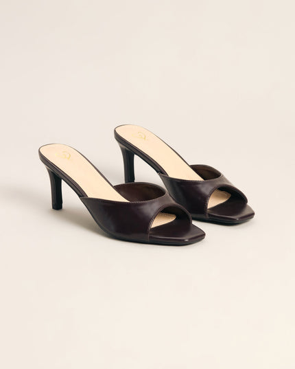 Desk To Drinks Peep Toe Mules