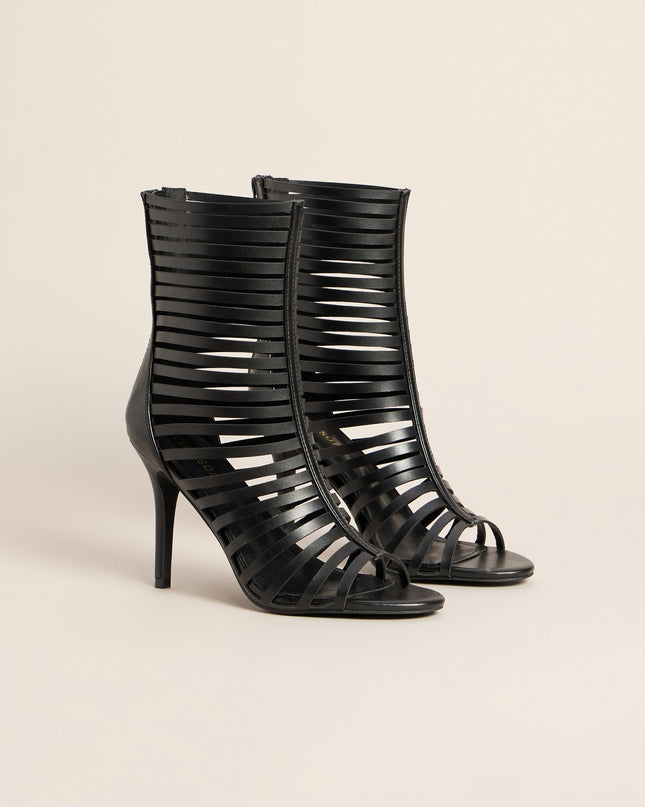 On The Town Caged Stiletto Heels