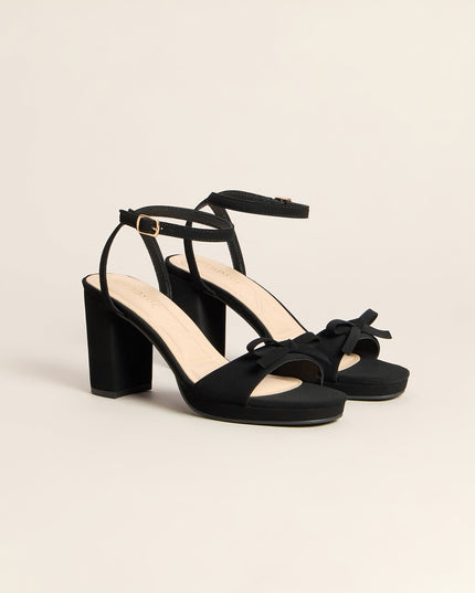 Chic Little Bow Platform Heels