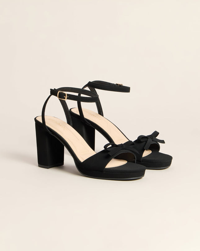 Chic Little Bow Platform Heels