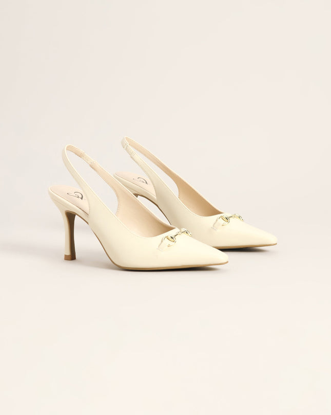 Polished Plans Horsebit Slingback Heels