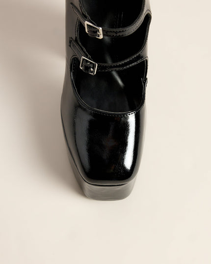 Risky Business Patent Buckle Booties