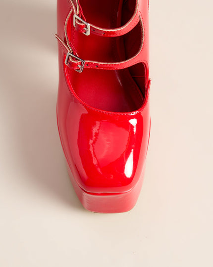 Risky Business Patent Buckle Booties