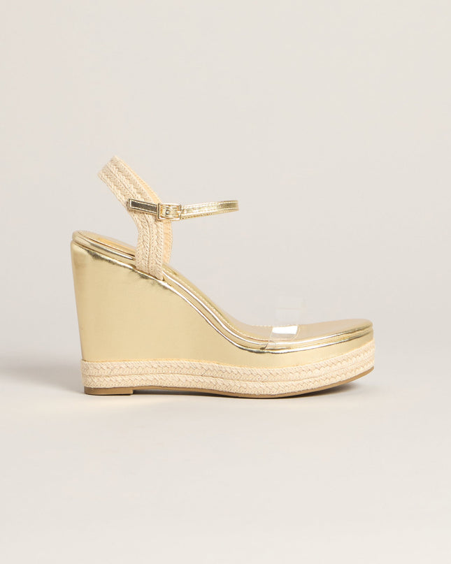 Escape The City Metallic Wedges