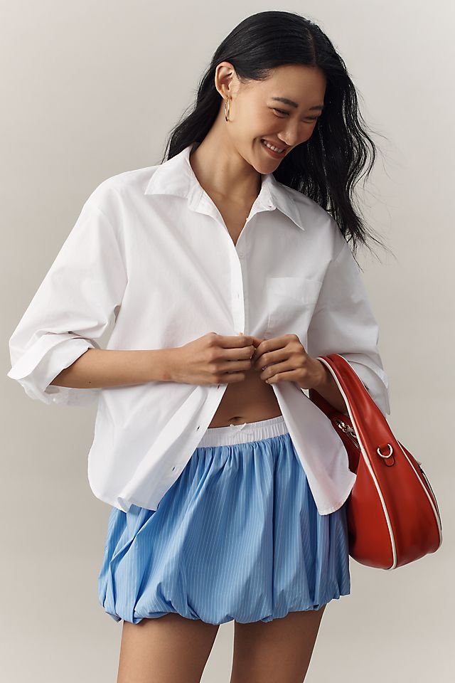 Maeve Shrunken Bennet Women's Buttondown Shirt