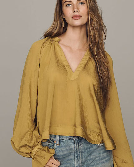 By Anthropologie Women's Semi-Sheer Swing Blouse