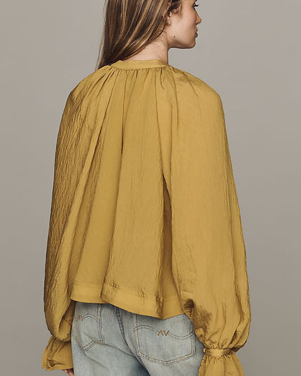 By Anthropologie Women's Semi-Sheer Swing Blouse