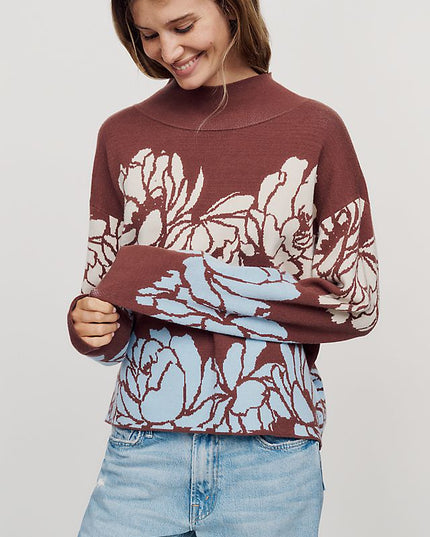 Maeve Carys Women's Mock-Neck Knit Sweater