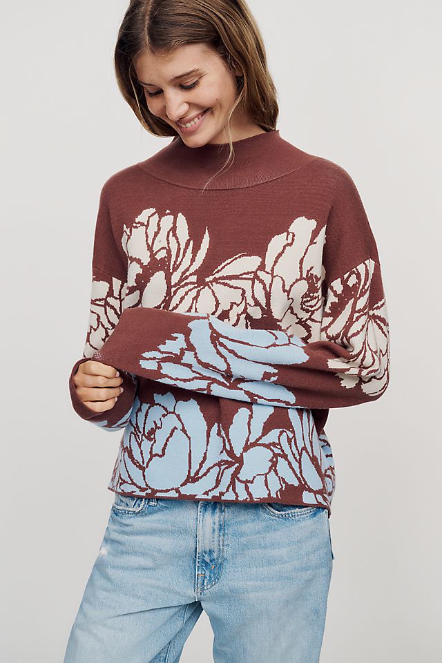 Maeve Carys Women's Mock-Neck Knit Sweater