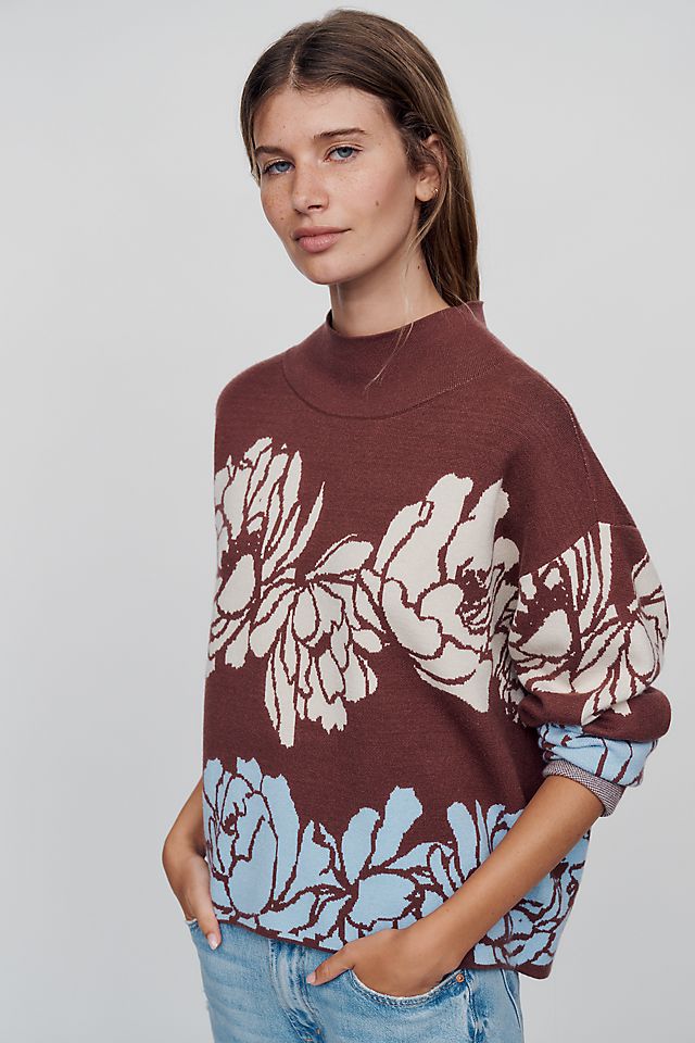 Maeve Carys Women's Mock-Neck Knit Sweater
