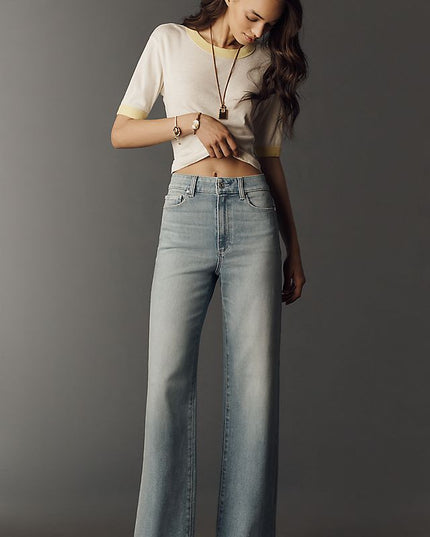 PAIGE Anessa Women's High-Rise Wide-Leg Jeans