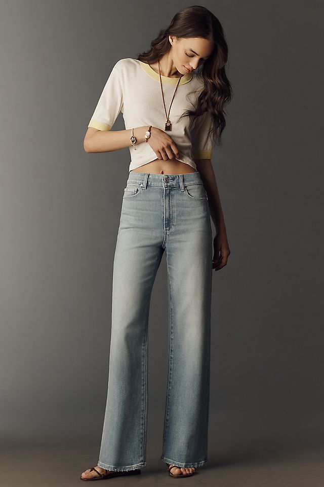 PAIGE Anessa Women's High-Rise Wide-Leg Jeans