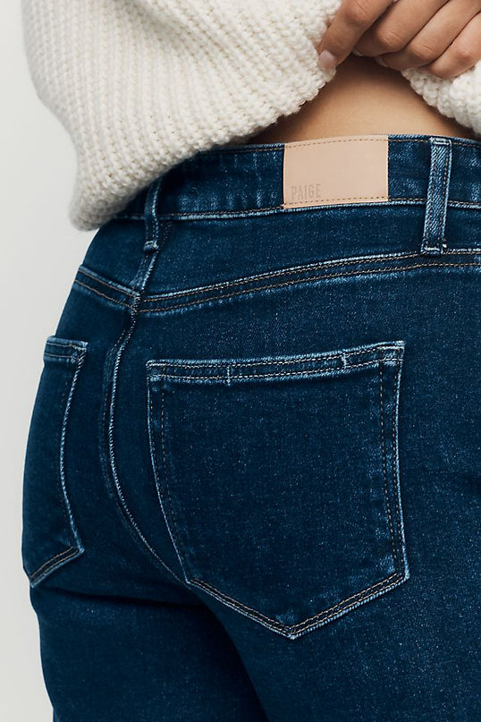 PAIGE Anessa Women's High-Rise Straight Jeans Basilica