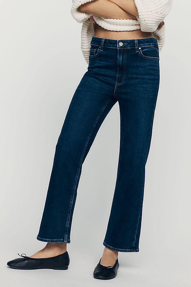 PAIGE Anessa Women's High-Rise Straight Jeans Basilica