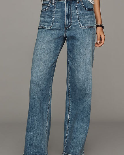 PAIGE Anessa Women's High-Rise Wide-Leg Jeans
