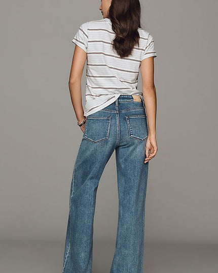 PAIGE Anessa Women's High-Rise Wide-Leg Jeans