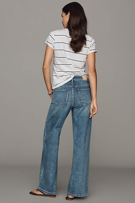 PAIGE Anessa Women's High-Rise Wide-Leg Jeans