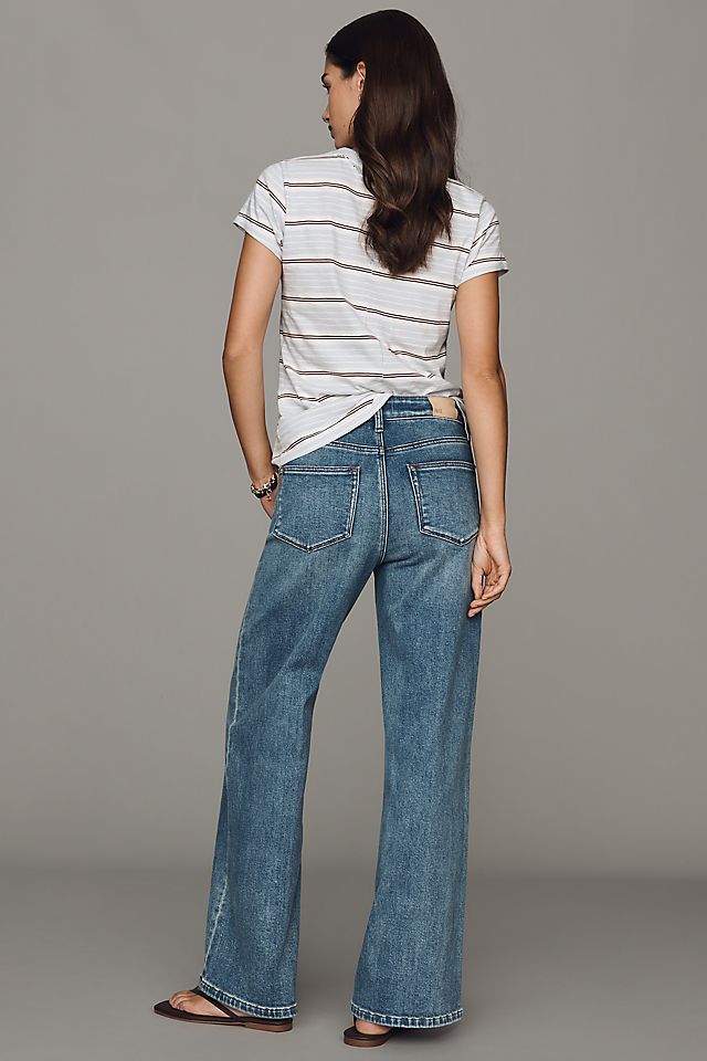 PAIGE Anessa Women's High-Rise Wide-Leg Jeans