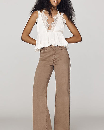 PAIGE Anessa Women's High-Rise Wide-Leg Jeans
