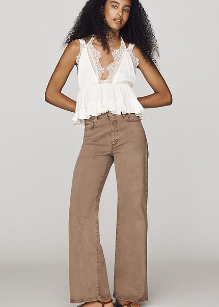 PAIGE Anessa Women's High-Rise Wide-Leg Jeans