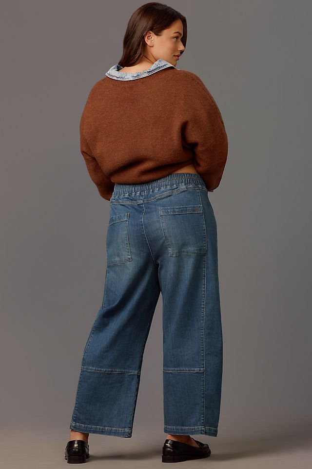 Pilcro Izzie Women's Relaxed Pull-On Barrel Jeans