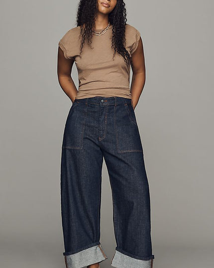Pilcro Kayden Women's High-Rise Carpenter Barrel Jeans