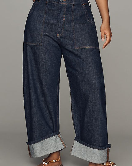 Pilcro Kayden Women's High-Rise Carpenter Barrel Jeans