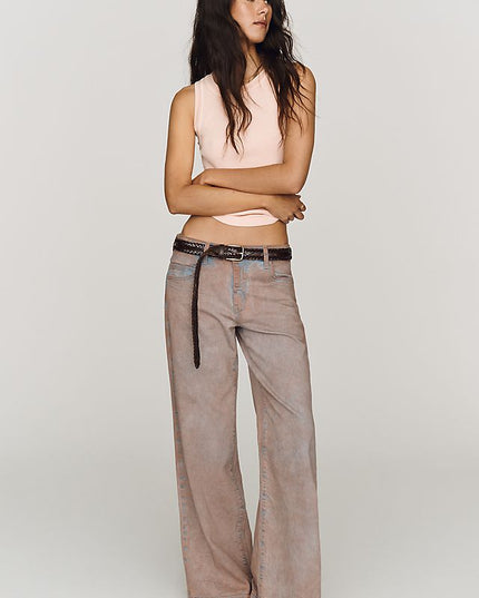 Pilcro Esme Women's Mid-Rise Wide-Leg Jeans