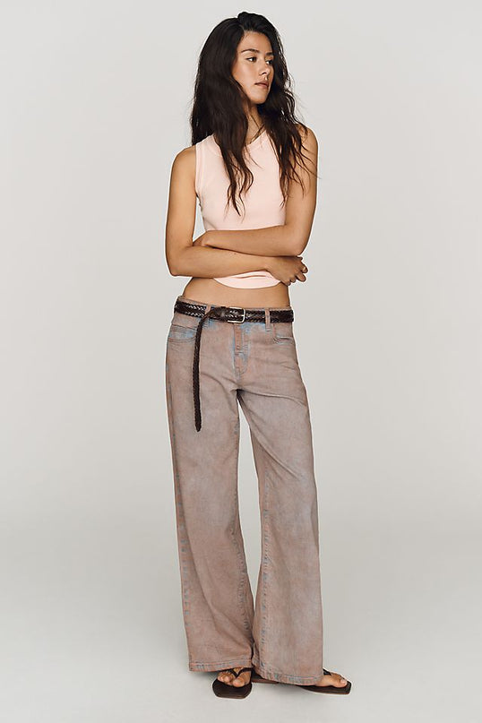 Pilcro Esme Women's Mid-Rise Wide-Leg Jeans