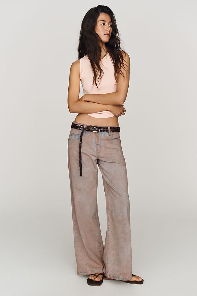 Pilcro Esme Women's Mid-Rise Wide-Leg Jeans