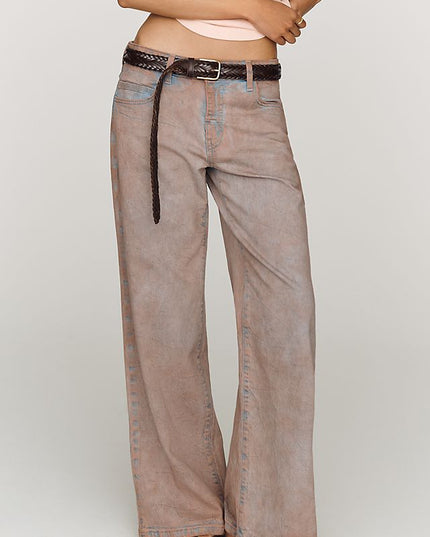 Pilcro Esme Women's Mid-Rise Wide-Leg Jeans