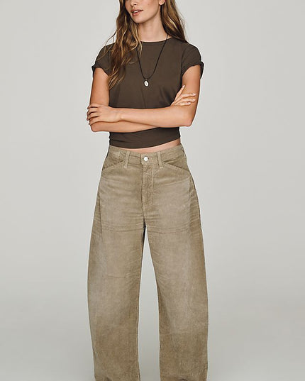 Pilcro Kayden Women's High-Rise Barrel-Leg Jeans