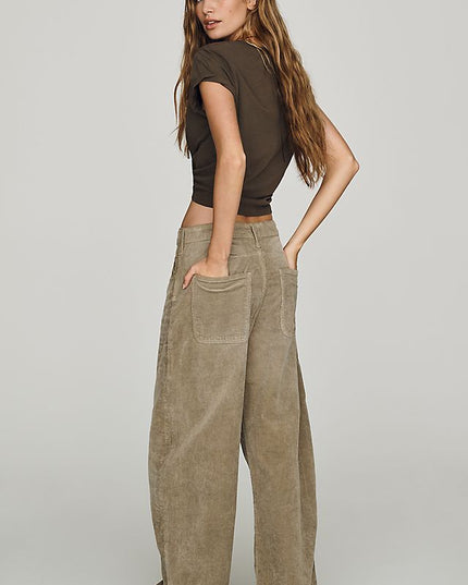 Pilcro Kayden Women's High-Rise Barrel-Leg Jeans